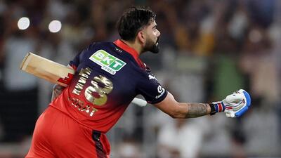 Virat Kohli celebrates winning the IPL 2026 for RCB. (REUTERS)