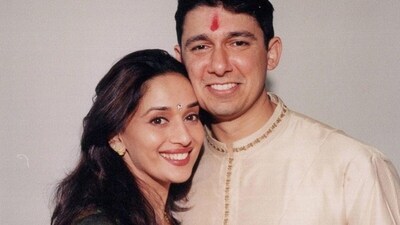 Madhuri Dixit Nene with husband, Dr Nene Madhuri Dixit Nene with husband, Dr Nene