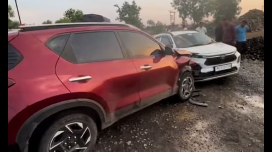 ust two days after securing bail, the two allegedly came face-to-face when their vehicles collided. An argument reportedly broke out, which led to a violent confrontation. (HT PHOTO)