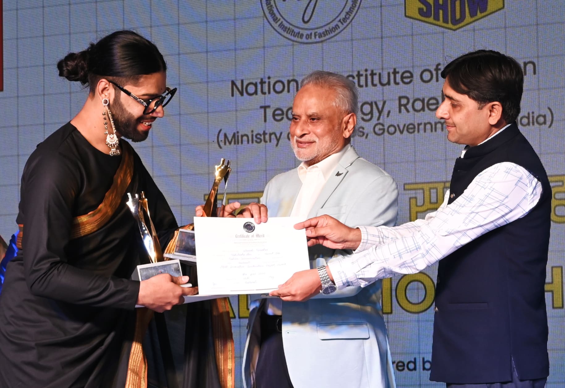 Sparsh Srivastava being awarded Sparsh Srivastava being awarded