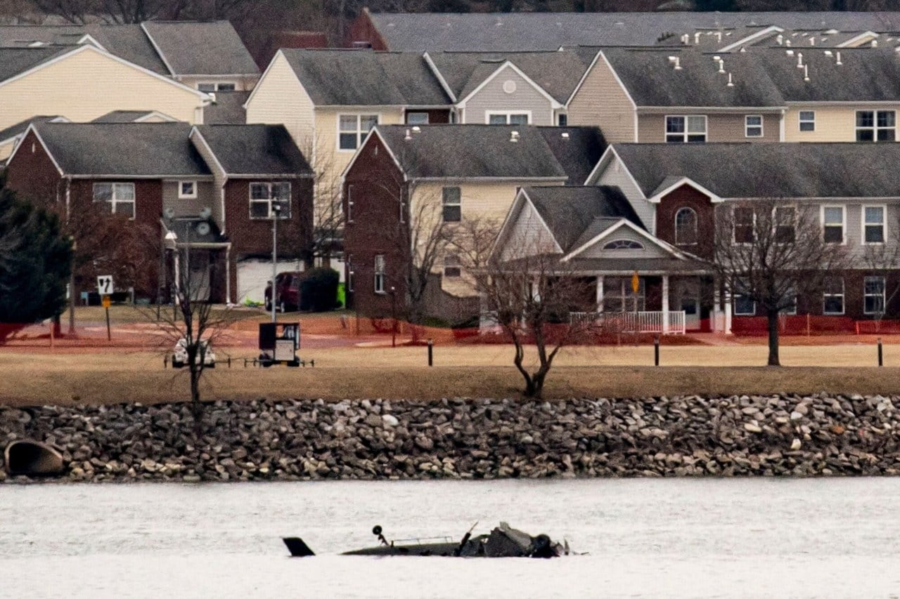 Wreckage of a U.S. Army helicopter in the Potomac River after last year’s collision. Wreckage of a U.S. Army helicopter in the Potomac River after last year’s collision.