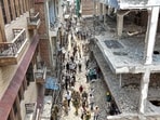 A total of 187 structures have been identified for the Daal Mandi road widening project in Varanasi. (FILE PHOTO)