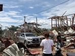 This handout photo provided by Ta'ang women organization shows debris caused by an explosion Namhkam township, Shan State, Myanmar, Sunday, May 31, 2026. This handout photo provided by Ta'ang women organization shows debris caused by an explosion Namhkam township, Shan State, Myanmar, Sunday, May 31, 2026.
