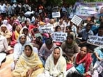 Another major issue raised was about vendors whose identity cards have been linked to GIS surveys but who were left out of the official survey process. (Keshav Singh/HT)
