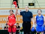 Aparna Dahiya (left) won the 58kg category. (HT)