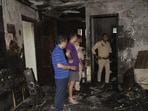 Fire department received a call around 3.09am on Tuesday. (Photo by Sakib Ali)