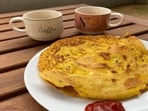 Besan Ka Cheela And Homemade Mint Chutney
