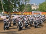 Officials said the new fleet will help personnel reach incident sites faster, especially in congested urban areas. (Parveen Kumar/HT) Officials said the new fleet will help personnel reach incident sites faster, especially in congested urban areas. (Parveen Kumar/HT)