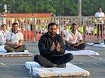 The campaign will culminate in a state-level event in Panchkula, with yoga sessions planned from gram panchayats to urban wards. (Parveen Kumar/HT)