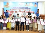 Chief Minister Pushkar Singh Dhami distributes appointment letters to newly selected candidates at the Chief Minister's Camp Office in Dehradun on Monday. Chief Minister Pushkar Singh Dhami distributes appointment letters to newly selected candidates at the Chief Minister's Camp Office in Dehradun on Monday.