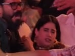 Janhvi Kapoor was seated beside Ram Charan at the event.