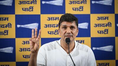 AAP leader Saurabh Bharadwaj addresses a press conference in New Delhi. (Sanchit Khanna/ HT Photo) AAP leader Saurabh Bharadwaj addresses a press conference in New Delhi. (Sanchit Khanna/ HT Photo)