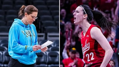 The viral moment had shown Stephanie White delivering her remarks with intensity, directing emphatic hand gestures toward Caitlin Clark. (Stephanie White & Caitlin Clark/Instagram) The viral moment had shown Stephanie White delivering her remarks with intensity, directing emphatic hand gestures toward Caitlin Clark. (Stephanie White & Caitlin Clark/Instagram)