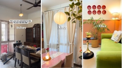This 40-year-old DDA flat serves as a reminder that every home has potential. (Instagram.com/ugcbynidhi) This 40-year-old DDA flat serves as a reminder that every home has potential. (Instagram.com/ugcbynidhi)
