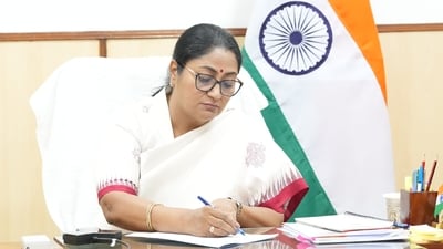 Delhi Chief Minister Rekha Gupta meets Thuringia Minister-President Mario Voigt and his delegation at the Delhi Secretariat.