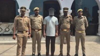The accused influencer in police custody on Tuesday. (Sourced)