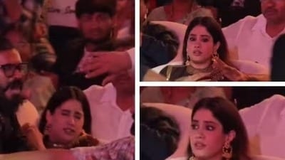 রামচরণের এক ভক্তের আচরণে অস্বস্তিতে জাহ্নবী