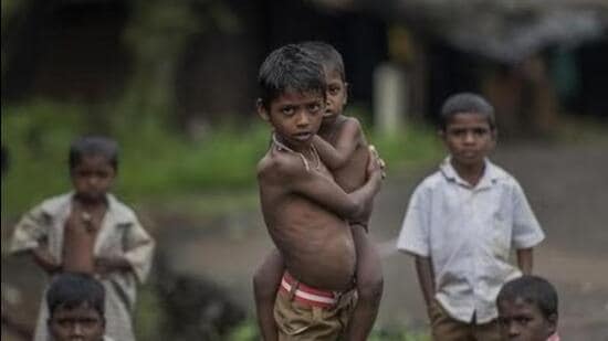 In the underweight category, Madhya Pradesh stood second at 39.7% (HT File Photo)