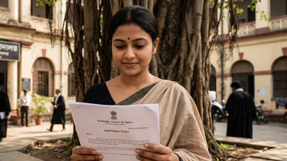 বাবা-মা মারা গেলে বিবাহিত মেয়েদের নিয়োগ হবে, বলল সুপ্রিম কোর্ট। (ছবিটি প্রতীকী, ন্যানো ব্যানানা দিয়ে তৈরি করা)