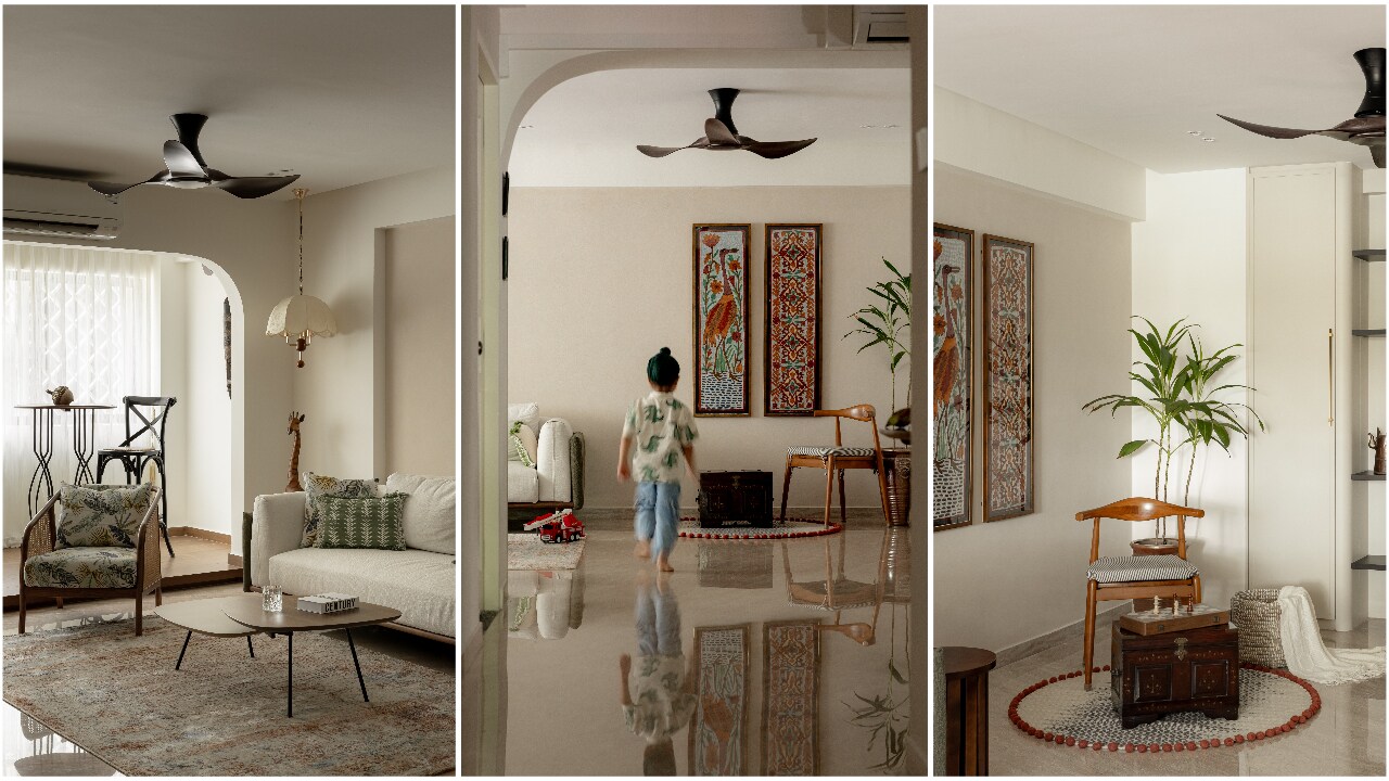 The balcony expands the sense of openness in the living area. The balcony expands the sense of openness in the living area.