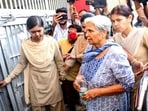 A special CBI court sent Twisha Sharma's mother-in-law and retired judge Giribala Singh (in blue) to 14-day judicial custody in Bhopal on Tuesday. A special CBI court sent Twisha Sharma's mother-in-law and retired judge Giribala Singh (in blue) to 14-day judicial custody in Bhopal on Tuesday.