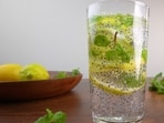 Lemon Ginger Chia Seed Detox Drink