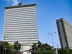 Mumbai, India. June 02, 2026 - The iconic Air India building at Nariman Point was taken over by the Maharashtra government on Tuesday, following the state cabinet's 2023 approval to purchase the building. Chief Minister Devendra Fadnavis presided over the registration of the agreement formalising the transfer. Mumbai, India. June 02, 2026. (Photo by Raju Shinde/HT Photo) (Raju Shinde)