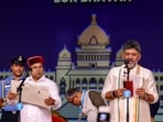 Shivakumar was administered the oath of office and secrecy by Karnataka Governor Thaawarchand Gehlot.