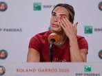 Aryna Sabalenka suffered a difficult loss vs Diana Shnaider.