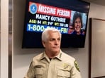 Pima County Sheriff Chris Nanos exits after a press conference after the disappearance of Nancy Guthrie, February 5, 2026.  