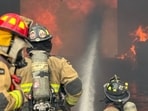 Bernalillo County firefighters were hard at work to douse the fire in Albuquerque.