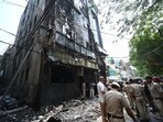 The massive fire broke out inside a hotel-cum-restaurant - Flourish Stay  - in Delhi's Malviya Nagar on Wednesday morning 