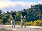 Cycling regularly helps keep the joints healthy. Cycling regularly helps keep the joints healthy.