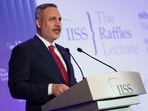 Turkey’s foreign minister Hakan Fidan delivers an address to the International Institute for Strategic Studies (IISS) in Singapore on June 2