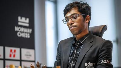 India’s R Praggnanandhaa at Norway Chess. (Norway Chess) India’s R Praggnanandhaa at Norway Chess. (Norway Chess)