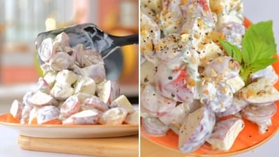 Kunal Kapur's apple salad can be whipped up in minutes. (@chefkunal/Instagram) Kunal Kapur's apple salad can be whipped up in minutes. (@chefkunal/Instagram)