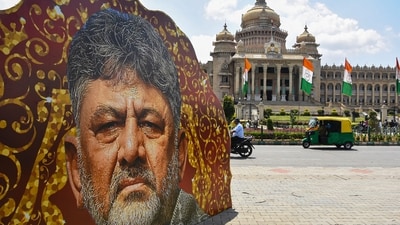A senior leader told HT that the Shivakumar government would be expanded after a month to induct more ministers, as the discussions on all berths could not be completed. (PTI) A senior leader told HT that the Shivakumar government would be expanded after a month to induct more ministers, as the discussions on all berths could not be completed. (PTI)