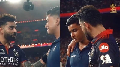 Virat Kohli during his chat with Vaibhav Sooryavanshi after IPL 2026 final Virat Kohli during his chat with Vaibhav Sooryavanshi after IPL 2026 final