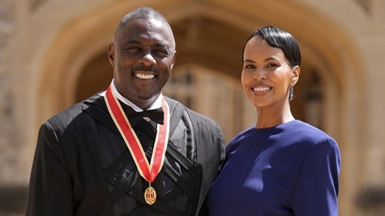 The 'Wire' actor reposted the story on his Instagram story while expressing his gratitude to the Royal family for the knighthood honour. "We are thankful. The work continues," The Wire alum wrote over another photo that showed him sporting his medal and holding hands with his wife, Sabrina Elba, at the castle grounds.(via REUTERS)