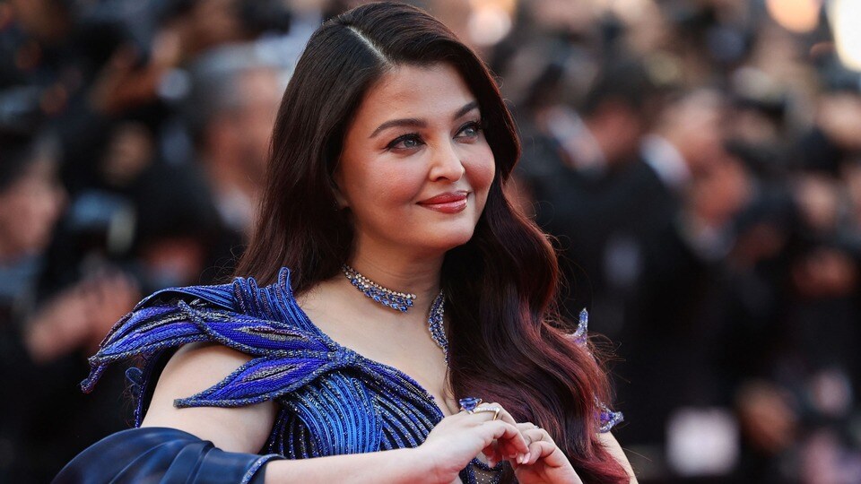 Indian actress Aishwarya Rai Bachchan arrives for the screening of the film "Histoires de la nuit" (The Birthday Party) at the 79th edition of the Cannes Film Festival in Cannes, southern France on May 22, 2026. (Photo by Valery HACHE / AFP) (AFP)