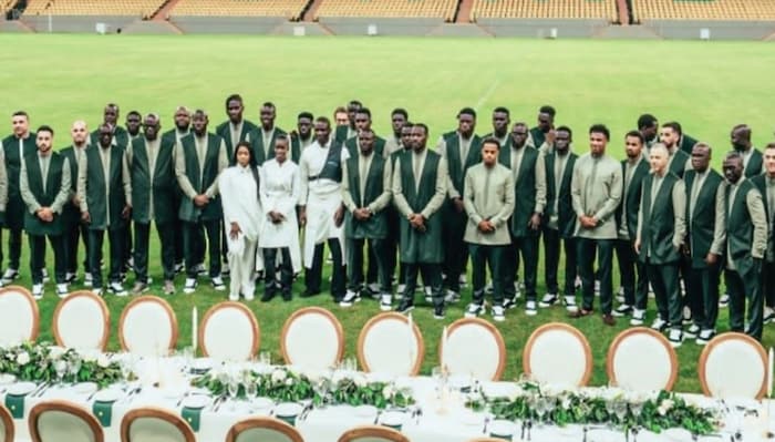 Senegal hosted a farewell dinner on the pitch of Stade Abdoulaye Wade Senegal hosted a farewell dinner on the pitch of Stade Abdoulaye Wade
