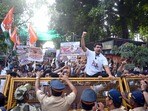 నీట్ నిర్వహణ వైఫల్యంపై ముంబైలో యువజన కాంగ్రెస్ నిరసన(Deepak Salvi)