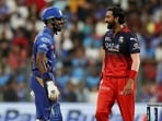 Hardik Pandya and Krunal Pandya during a match.