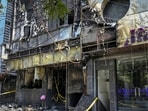 Shrutika Baranwal was among the 21 people who died in the fire at a B&B in Hauz Rani on Wednesday. (RAJ K RAJ /HT PHOTO)