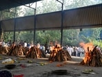 The family had moved into the Flourish Stay B&B on Tuesday night to shorten their commute. The hotel went up in flames in the early hours of Wednesday. (Parveen Kumar/HT)