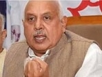UP agriculture minister Surya Pratap Shahi was in Meerut on June 4. (HT file)