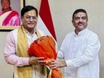 Union minister of ports Sarbananda Sonowal with West Bengal CM Suvendu Adhikari at a meeting at Nabanna. (@SuvenduWB) Union minister of ports Sarbananda Sonowal with West Bengal CM Suvendu Adhikari at a meeting at Nabanna. (@SuvenduWB)