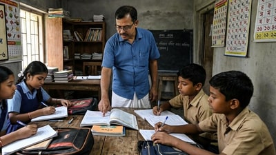 সরকারি স্কুলের শিক্ষকদের প্রাইভেট টিউশনি রুখতে কড়া পদক্ষেপ সরকারের। (ছবিটি প্রতীকী, সৌজন্যে Nano Banana) সরকারি স্কুলের শিক্ষকদের প্রাইভেট টিউশনি রুখতে কড়া পদক্ষেপ সরকারের। (ছবিটি প্রতীকী, সৌজন্যে Nano Banana)