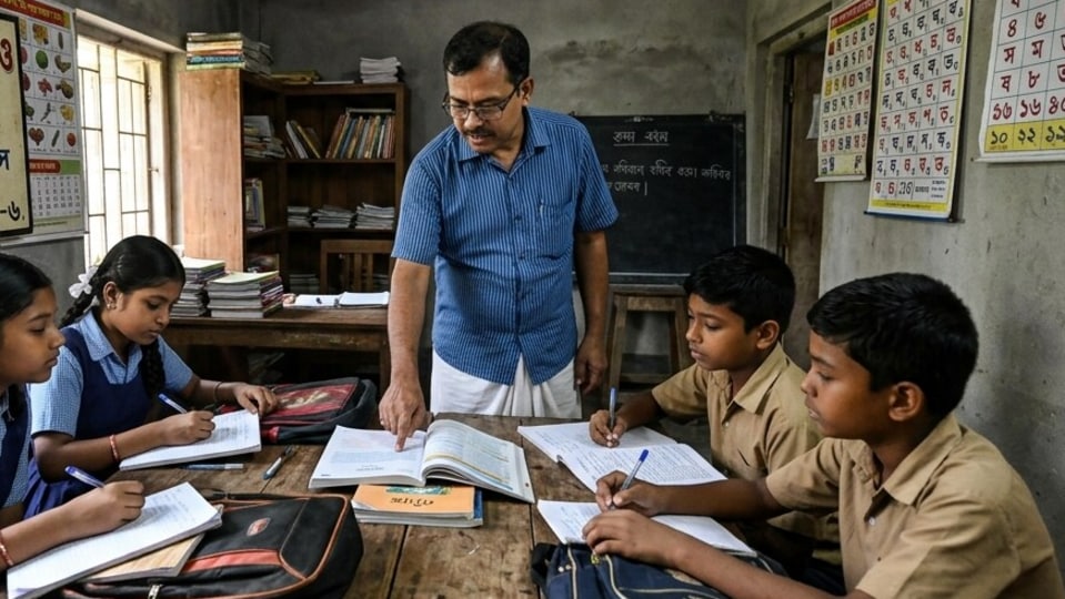 সরকারি স্কুলের শিক্ষকদের প্রাইভেট টিউশনি রুখতে কড়া পদক্ষেপ সরকারের। (ছবিটি প্রতীকী, সৌজন্যে Nano Banana)