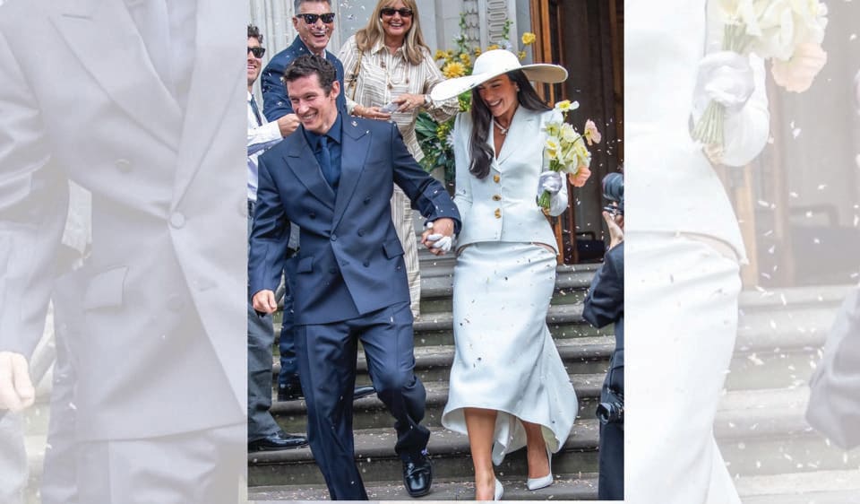 Dua Lipa got married to hot Brit actor Callum Turner. They met over a book they were both reading. (INSTAGRAM/@WEDVIBES) Dua Lipa got married to hot Brit actor Callum Turner. They met over a book they were both reading. (INSTAGRAM/@WEDVIBES)
